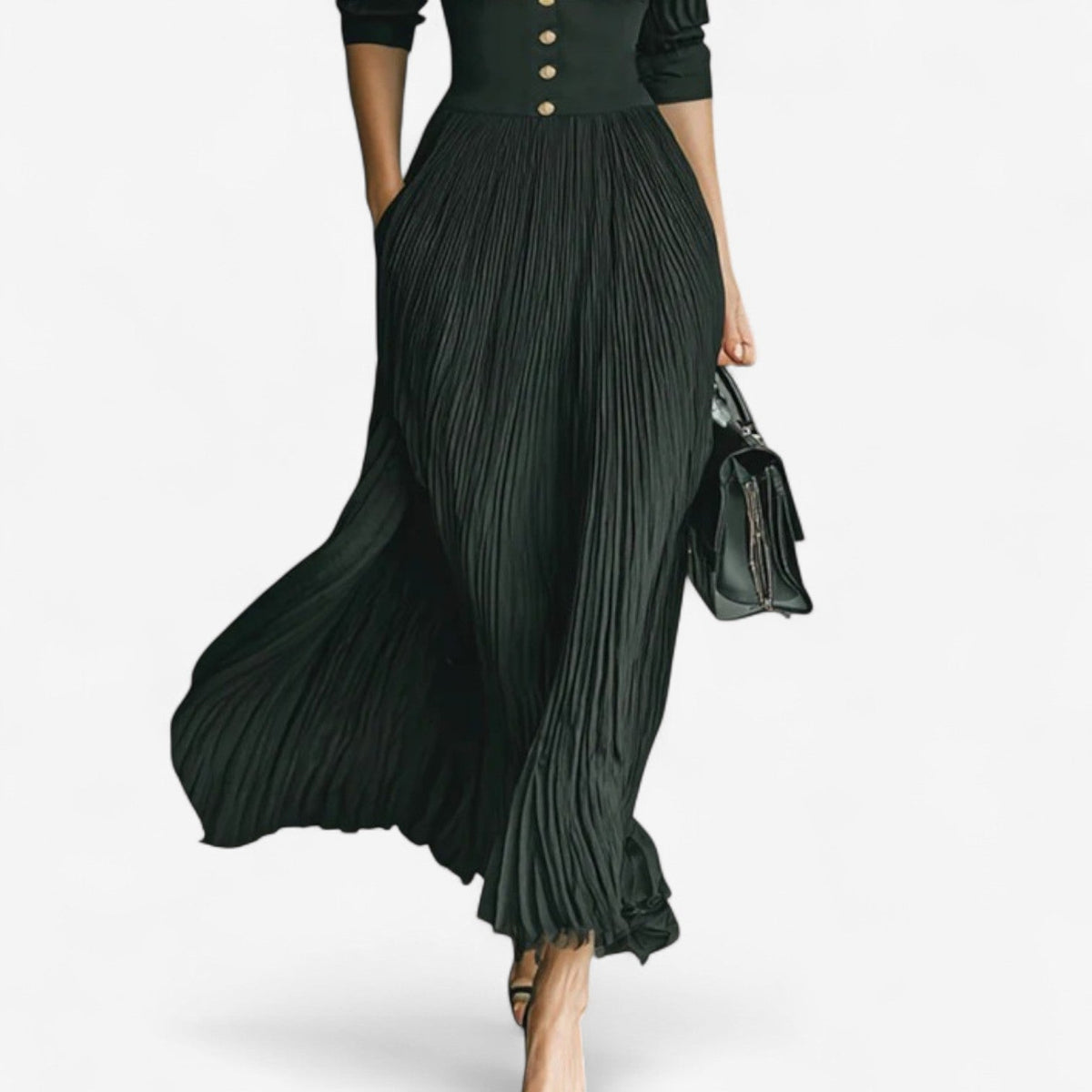 Carine | Maxi Plissettato