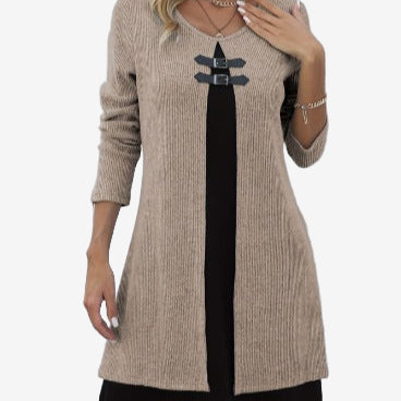 Elora | Abito in Maglia Chic con Contrasto