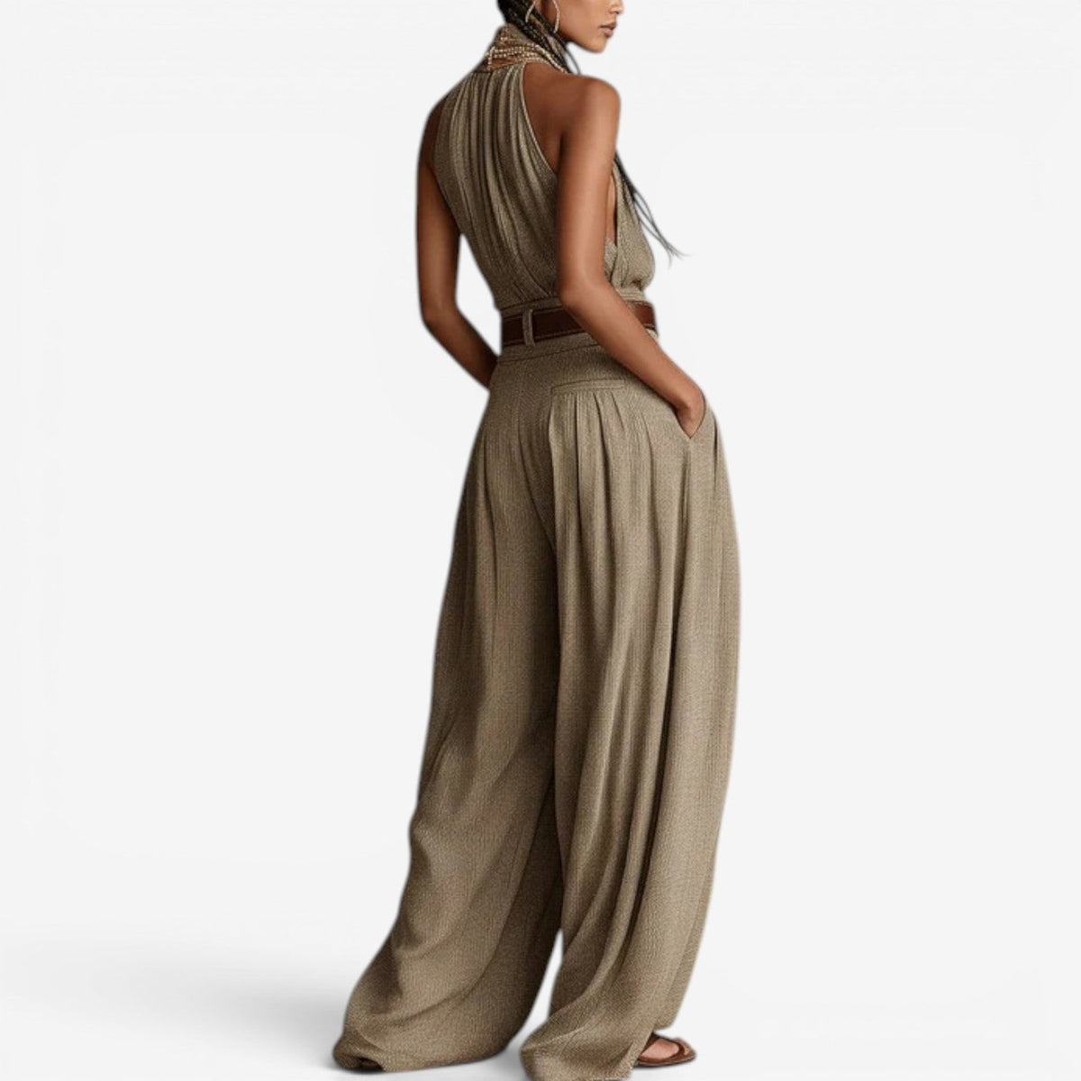 Catriona | Jumpsuit Fluida con Scollo