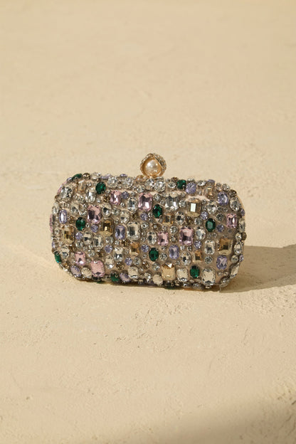 Elsa | Pochette in Raso con Cristalli