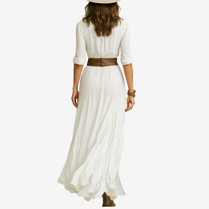 Eve | Maxi Fluido con Cintura