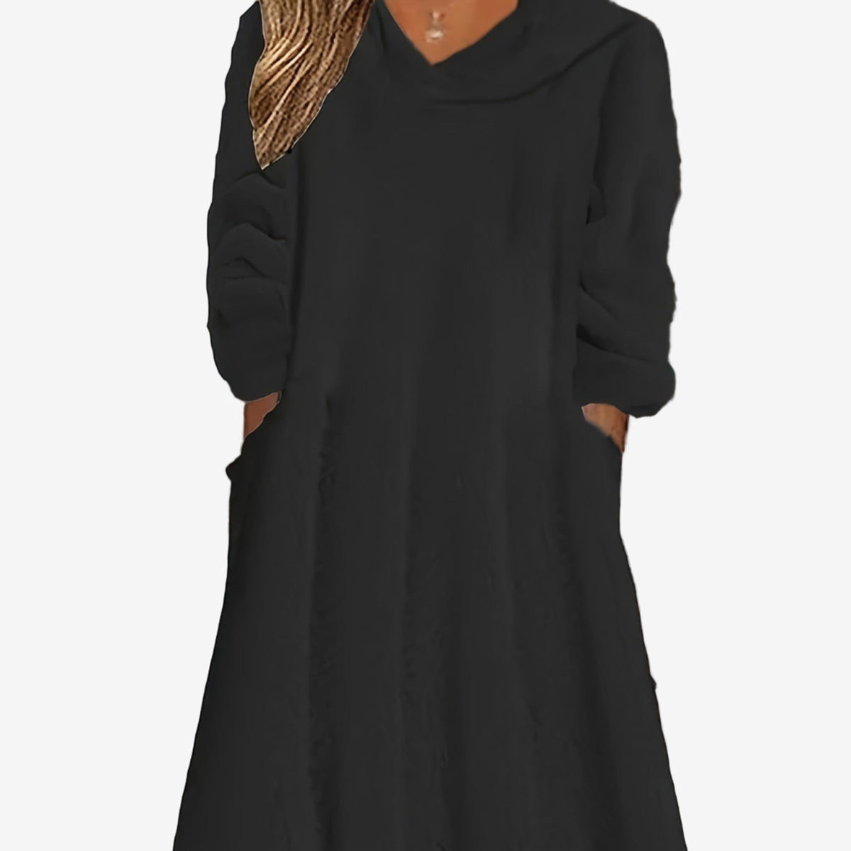 Layla | Abito in Maglia con Cappuccio