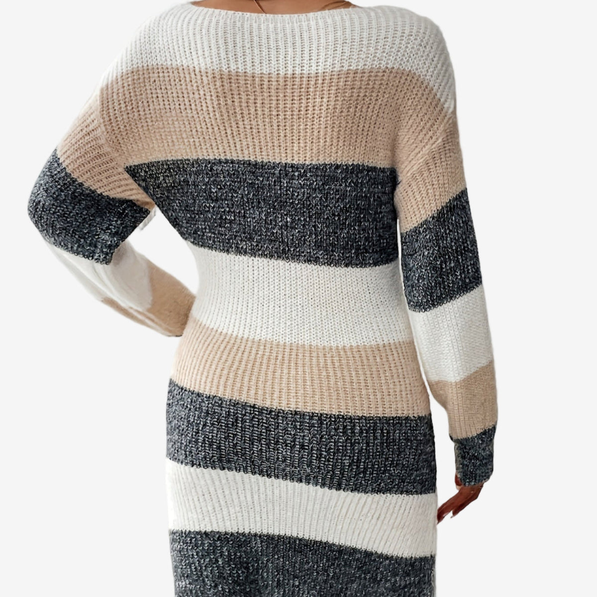 Elestte | Abito in Maglia a Righe