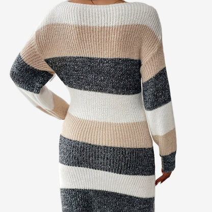 Elestte | Abito in Maglia a Righe