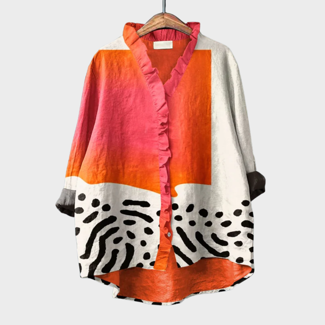 Delfina™ | Camisa de Lino Elegante