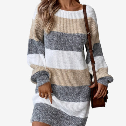 Elestte | Abito in Maglia a Righe