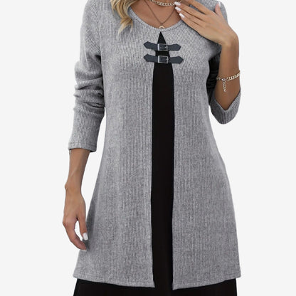 Elora | Abito in Maglia Chic con Contrasto