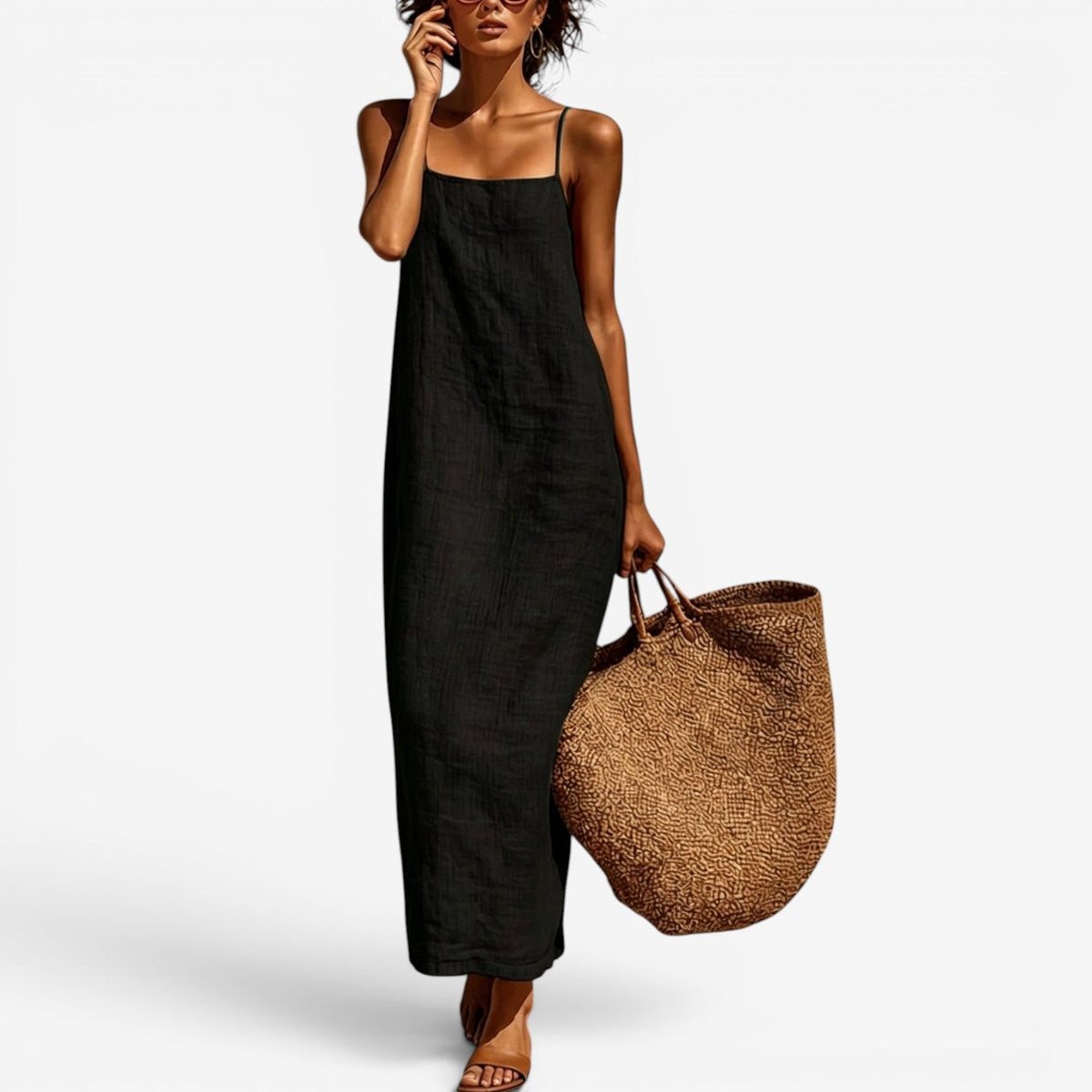 Desiree | Abito Sottoveste Lungo in Lino