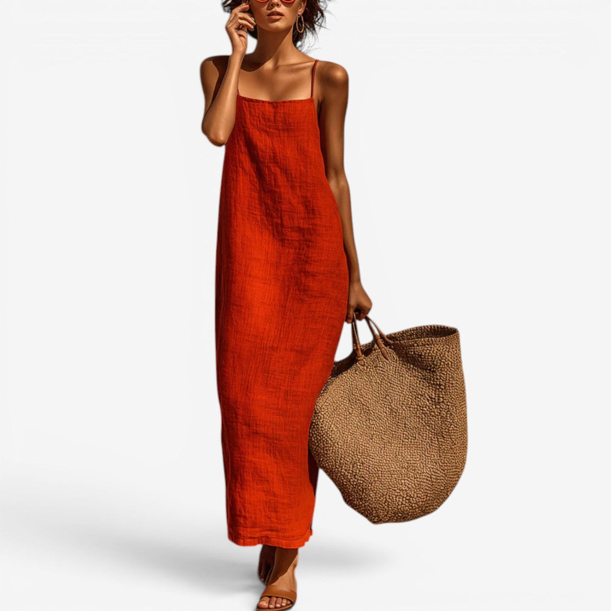 Desiree | Abito Sottoveste Lungo in Lino
