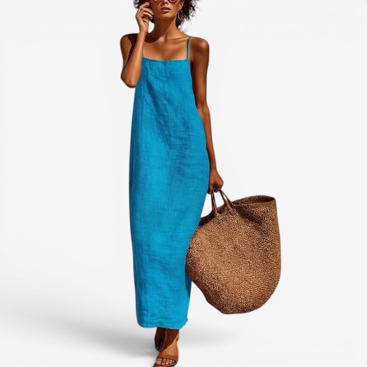 Desiree | Abito Sottoveste Lungo in Lino