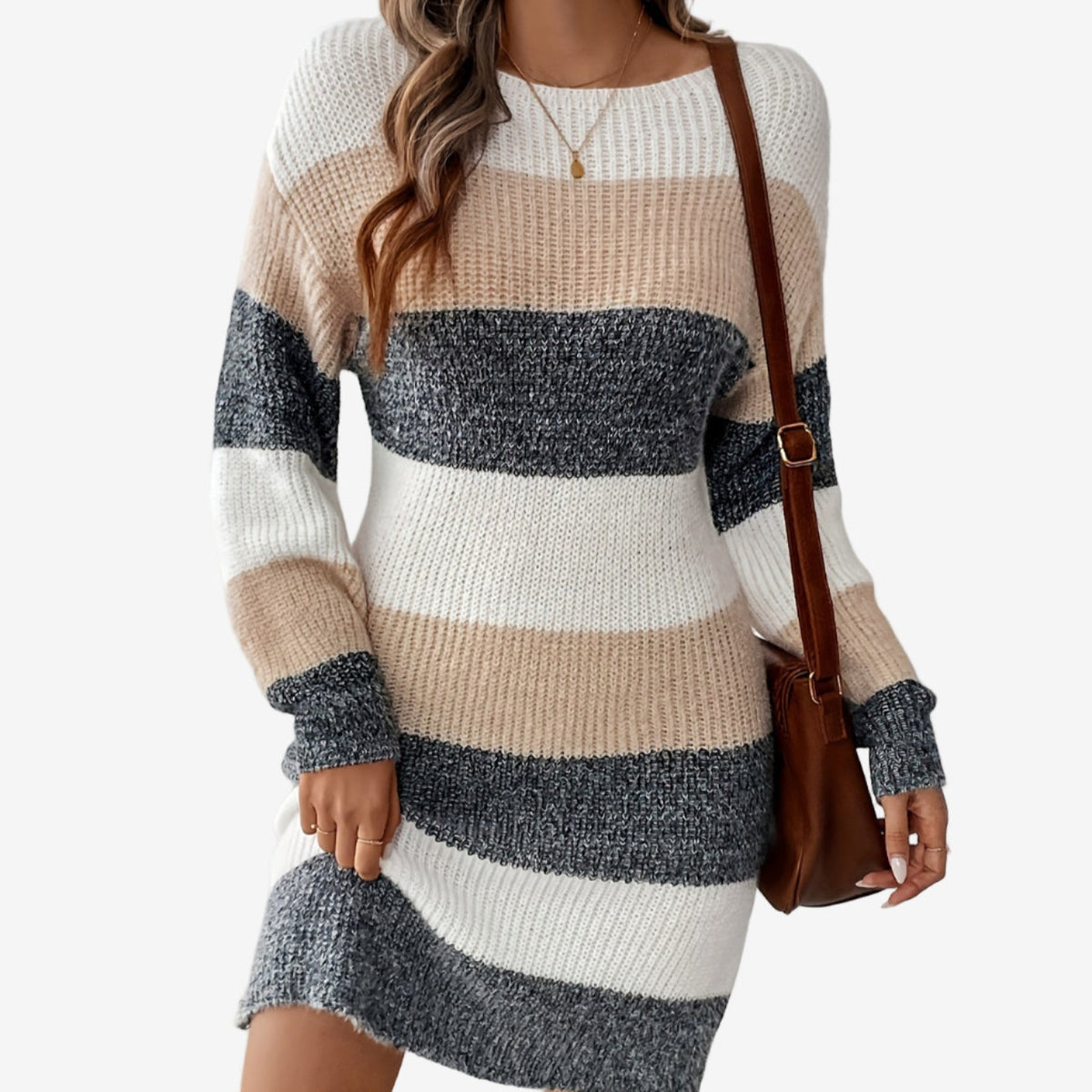 Elestte | Abito in Maglia a Righe