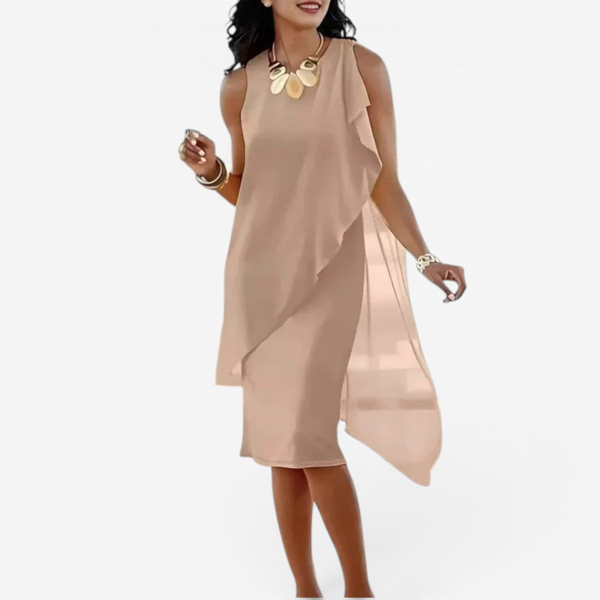 Ellara | Abito Midi Smanicato