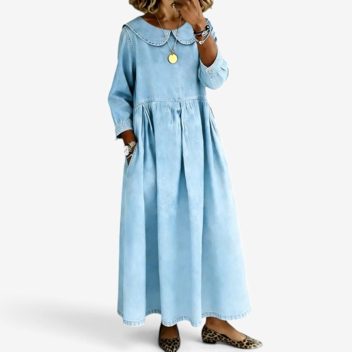 Cecilla | Abito Lungo in Denim