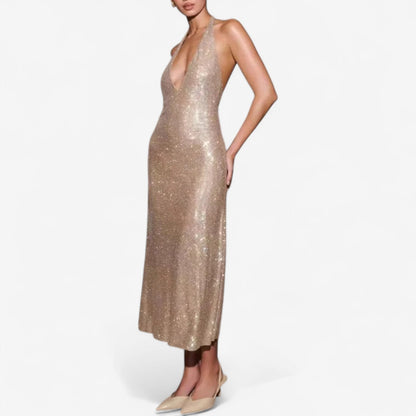 Ischen | Abito con Paillettes