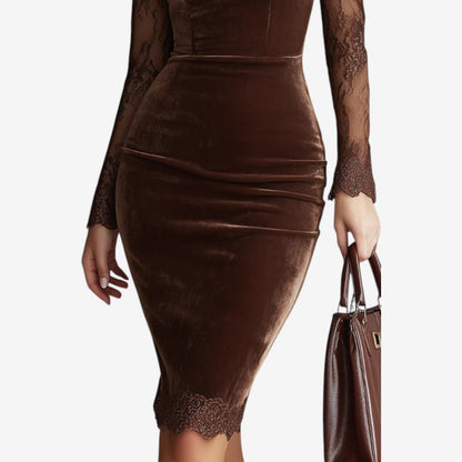 Scaroni | Abito Midi in Velluto