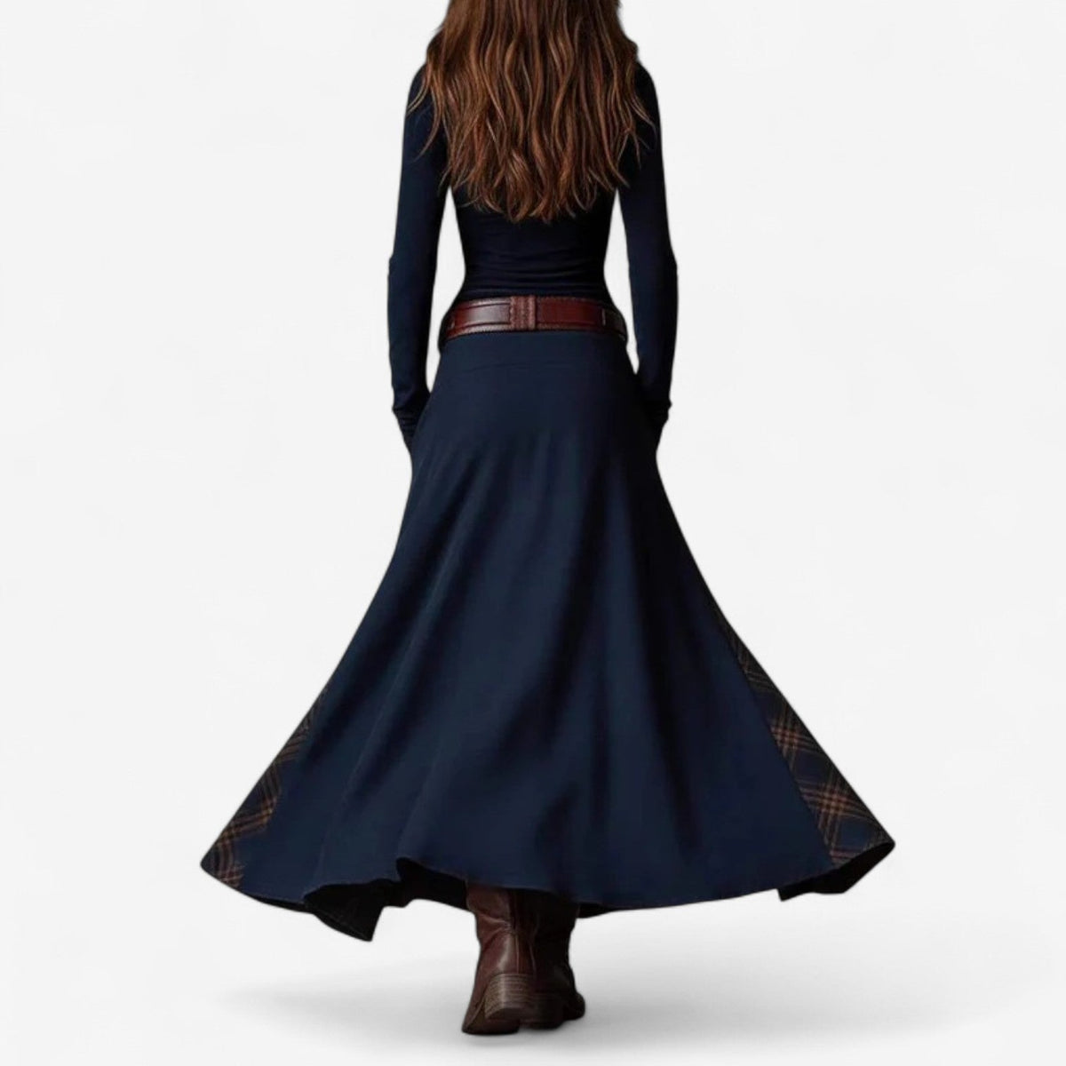Garnier | Abito in Pelle Scamosciata
