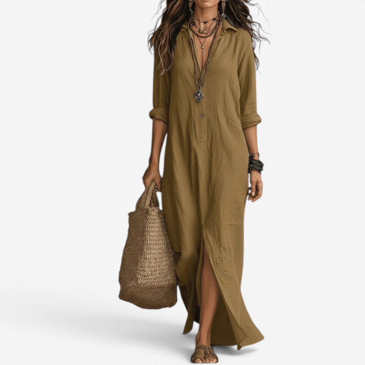 Amor | Abito a Camicia Lungo