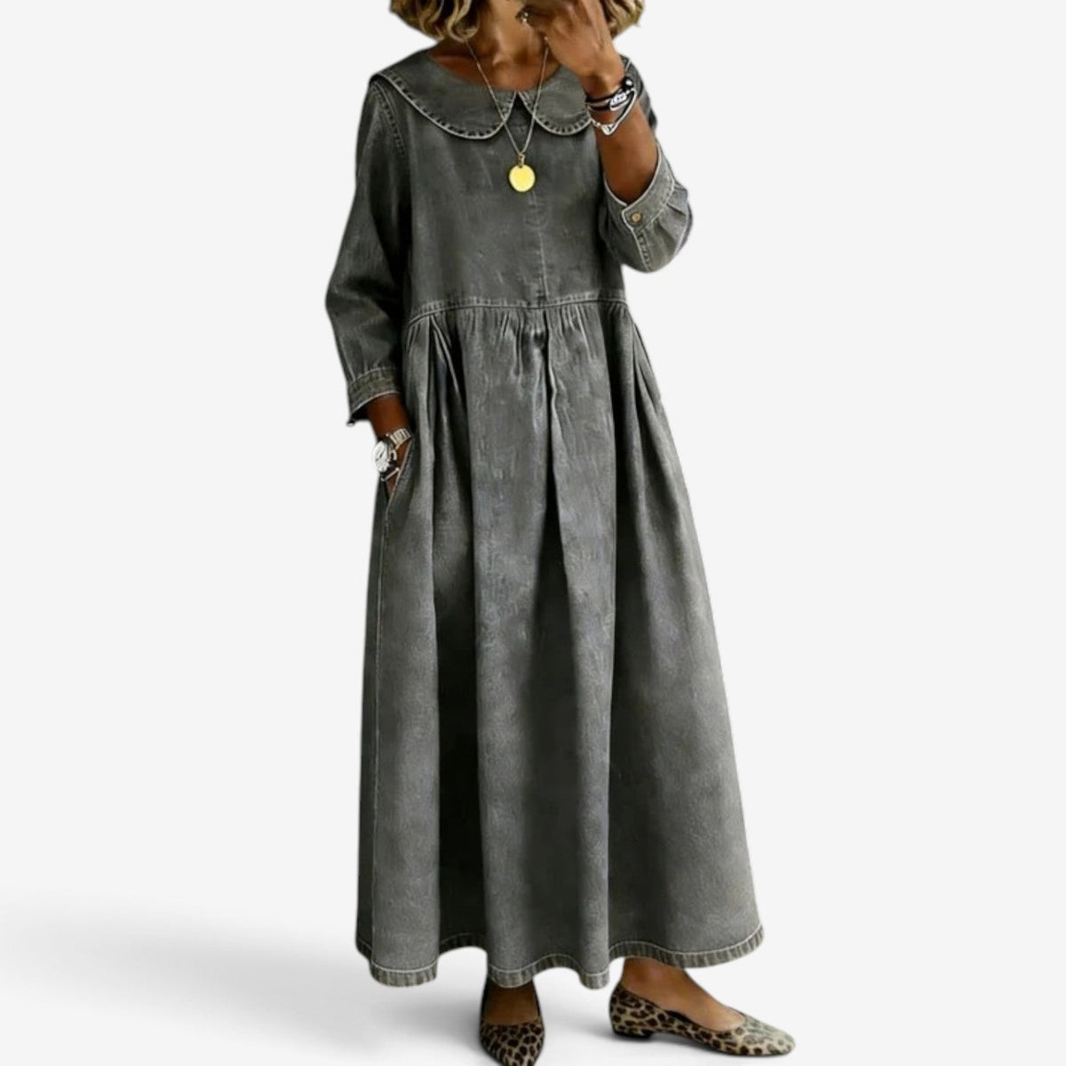 Cecilla | Abito Lungo in Denim