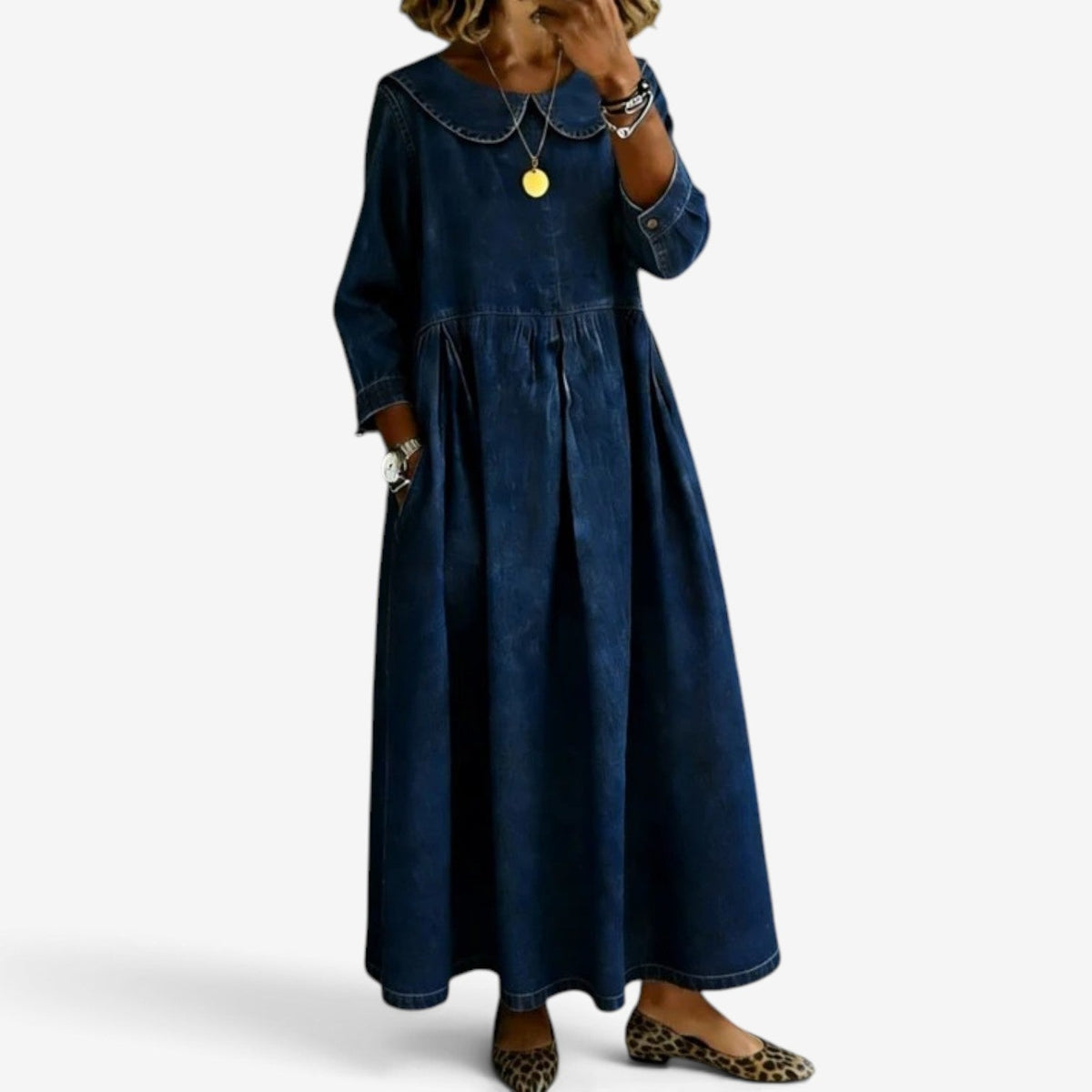 Cecilla | Abito Lungo in Denim