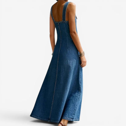 Ellen | Abito Lungo in Denim Stile