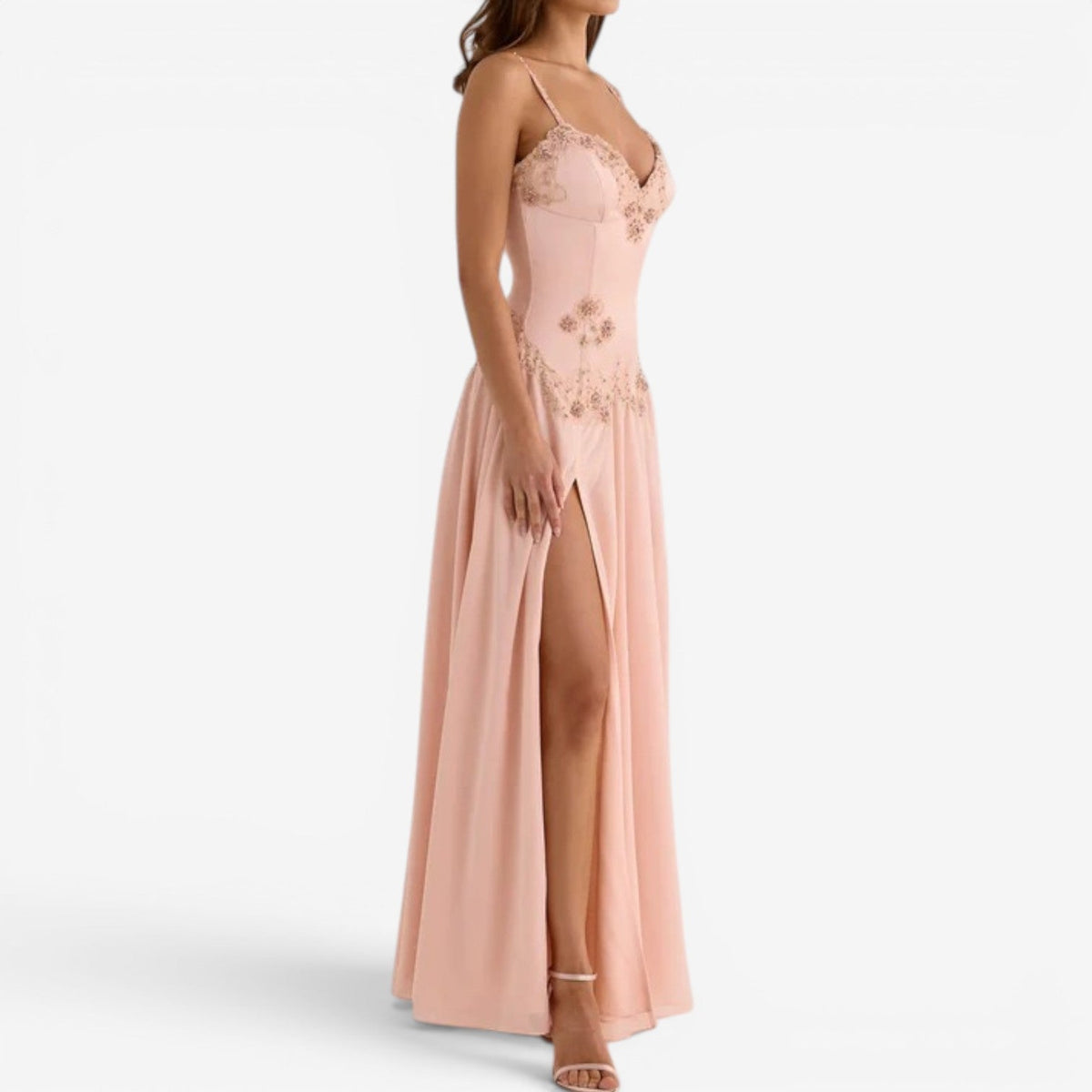 Kyla | Abito Lungo in Chiffon