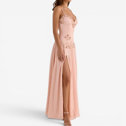 Kyla | Abito Lungo in Chiffon
