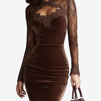 Scaroni | Abito Midi in Velluto